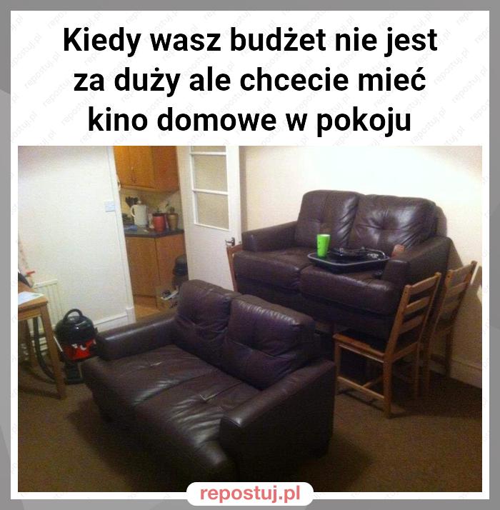 Kiedy wasz budżet nie jest za duży ale chcecie mieć kino domowe w pokoju