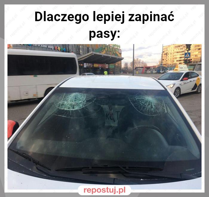 Dlaczego lepiej zapinać pasy: