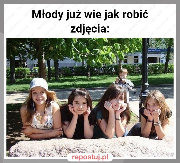 Młody już wie jak robić zdjęcia: