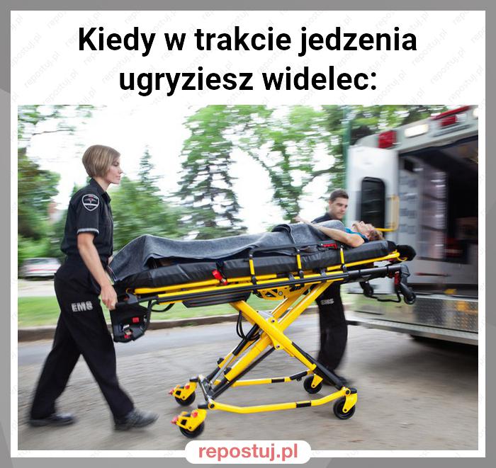 Kiedy w trakcie jedzenia ugryziesz widelec: