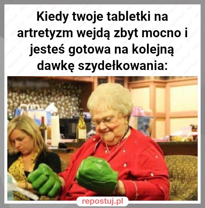 Kiedy twoje tabletki na artretyzm wejdą zbyt mocno i jesteś gotowa na kolejną dawkę szydełkowania: