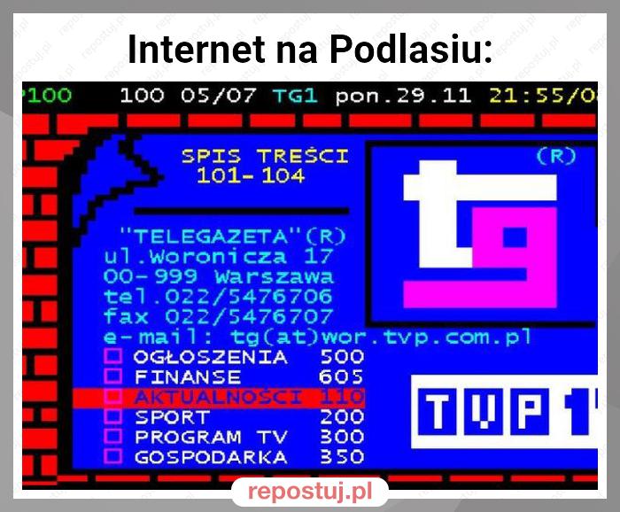 Internet na Podlasiu: