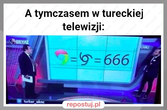 A tymczasem w tureckiej telewizji: