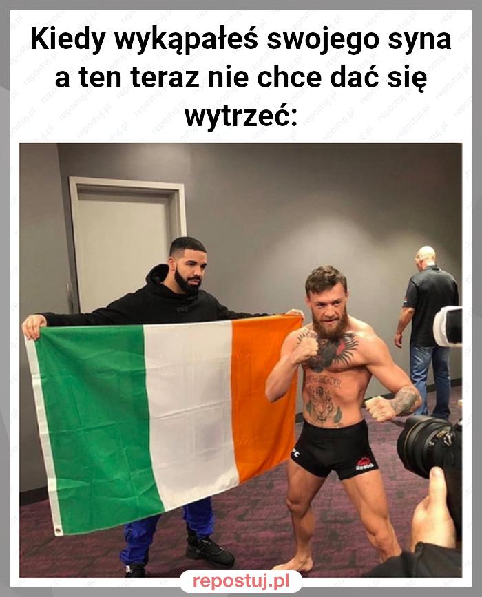 Kiedy wykąpałeś swojego syna a ten teraz nie chce dać się wytrzeć: