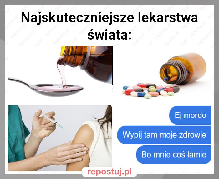 Najskuteczniejsze lekarstwa świata: