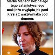 Marlin Manson bez makijażu