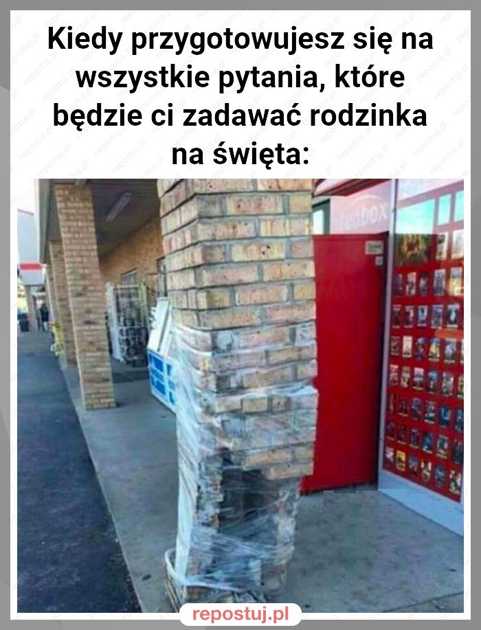 Kiedy przygotowujesz się na wszystkie pytania, które będzie ci zadawać rodzinka na święta: