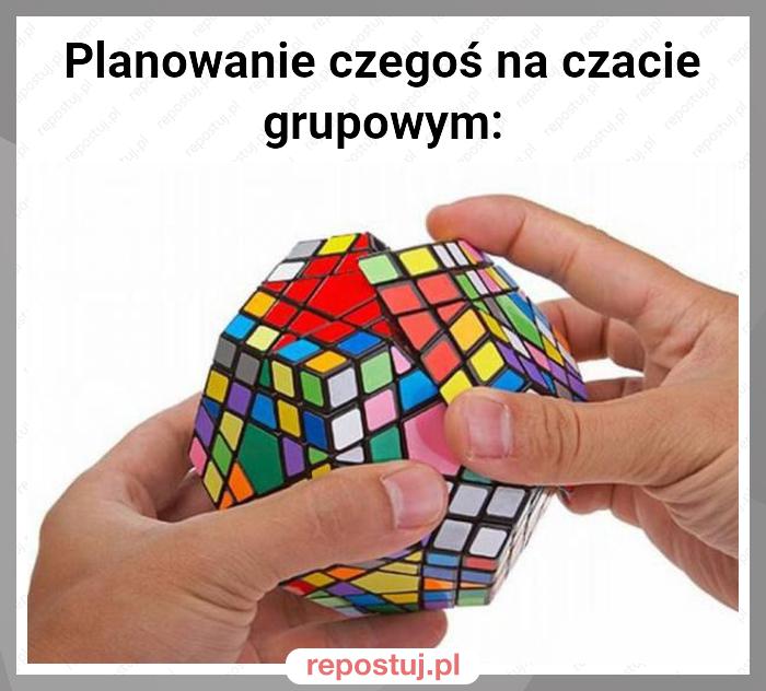 Planowanie czegoś na czacie grupowym: