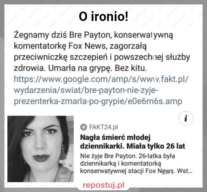 O ironio!