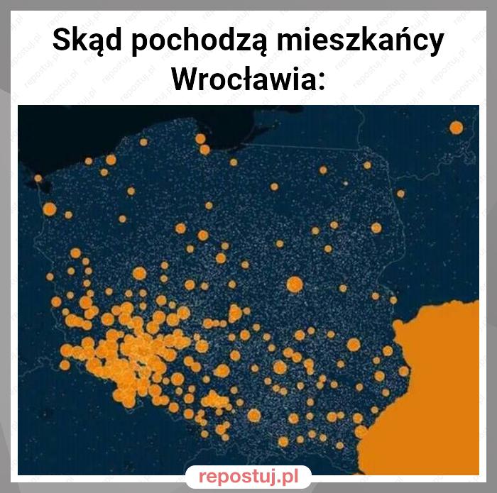 Skąd pochodzą mieszkańcy Wrocławia: