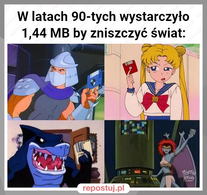 W latach 90-tych wystarczyło 1,44 MB by zniszczyć świat: