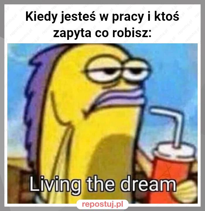 Kiedy jesteś w pracy i ktoś zapyta co robisz: