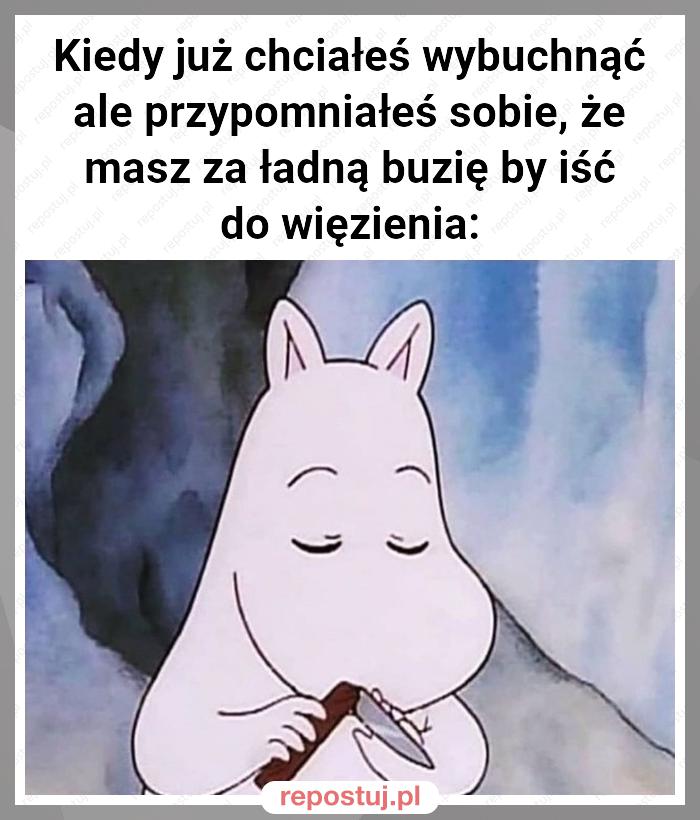 Kiedy już chciałeś wybuchnąć ale przypomniałeś sobie, że masz za ładną buzię by iść do więzienia: