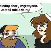 Kiedy Twój facet ma katar - 30 durnych komiksów od Julii z Danii