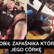 Ojciec pobił zapaśnika który opluł jego córkę [video]