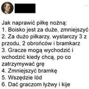 Jak naprawić piłkę nożną