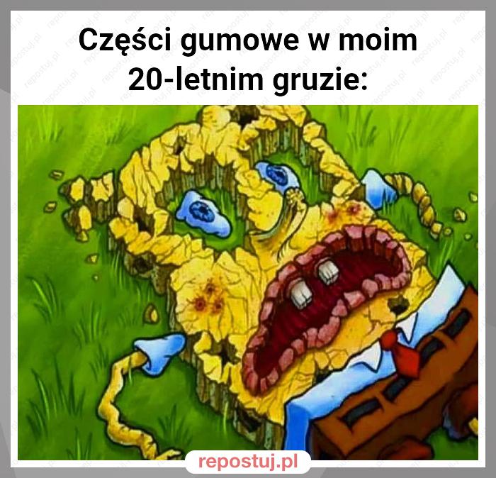 Części gumowe w moim 20-letnim gruzie: